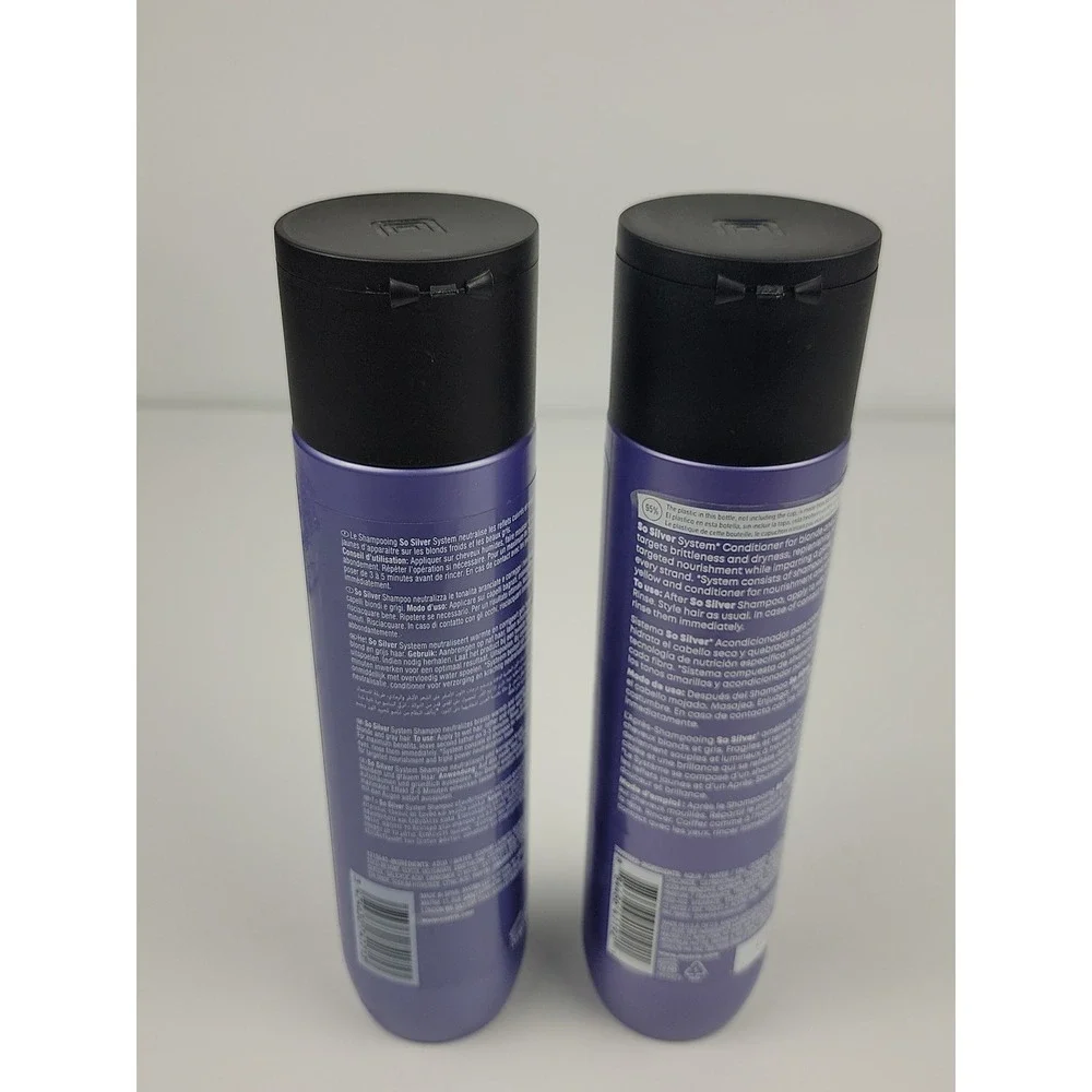 Matrix Total Results So Silver Shampoo and Conditioner Set 10.1oz Duo for Blonde